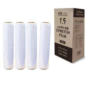 스트레치필름 4롤 두께 15mic 폭 500mm 빠레트 포장용