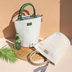 도시락가방 보온보냉가방 보온 포켓 패브릭 보냉