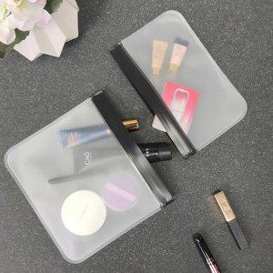 여행 파우치 방수 비닐 가방 외출 간편 2P 불투명 정리 여성