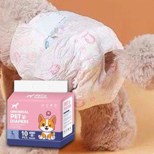 강아지 통기성 기저귀 암컷용 L 10매입 1P 소변 알림줄 매너벨트