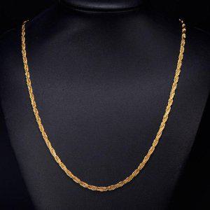 데일리 펜던트 패션 몬타나 꼬임 18kgp 목걸이