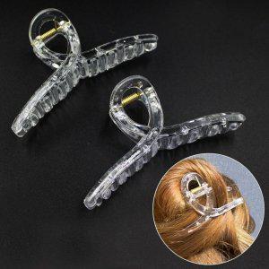 반묶음 긴머리집게핀 올림머리용 투명집게핀 헤어