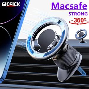 Macsafe 자기 자동차 전화 홀더 스탠드 아이폰 16 15 14 13 12 11 삼성 Xiaomi Redmi 자석 자동차 마운트 지원 ​​GPS 브래킷
