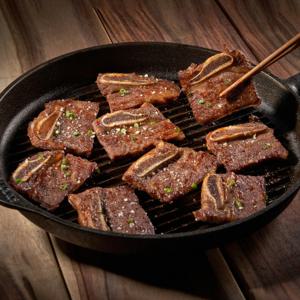 [미트포테이블] 양념 LA갈비 꽃갈비 1+1 400g 2팩 선물세트