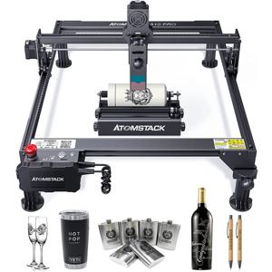 ATOMSTACK A10 PRO S10 X7 PRO 레이저 조각 기계 R3 롤러 DIY CNC 레이저 커터 10W 출력 전력 LCD 제어 터미널
