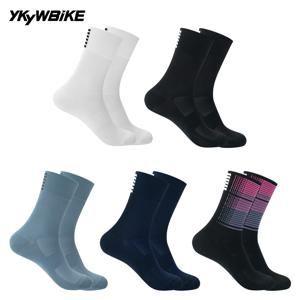 YKYWBIKE-스포츠 레이싱 사이클링 양말, 전문 브랜드 스포츠 양말, 통기성 도로 자전거 양말, 남성과 여성 야외 9 색