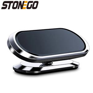 STONEGO 금속 자기 전화 홀더 360 회전 자동차 전화 홀더 스탠드 아연 합금 자석 자동차 지원 마운트 핸드폰 홀더