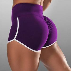 S-3XL 여성을위한 여름 빠른 건조 러닝 반바지 높은 허리 여성 운동 섹시한 엉덩이 스포츠웨어 캐주얼 요가 바지를 밀어