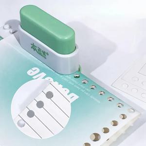 바인더용 5홀 펀치: 사무실 책상 정리함 - 노트북 및 파일의 DIY 바인딩, 공예 종이 펀치 도구에 적합