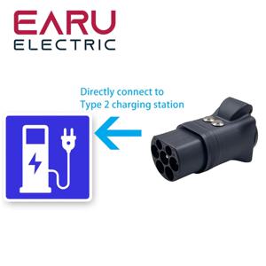 스위치 포함 EV 충전기 EV 커넥터 용 Schuko 소켓 EV 충전 어댑터에 새로운 휴대용 220V 유형 2 수 플러그