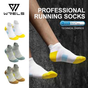 WRELS Coolmax 스포츠 양말 통기성 CoolMax 수분 흡수 아치 지원 댐핑 양말 전문 스포츠 양말 하이킹 Runnin