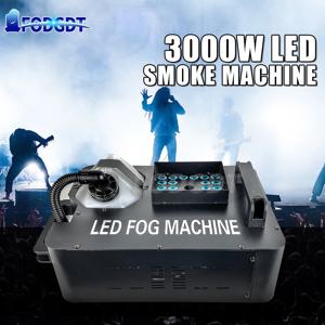 LED RGB 안개 무대 특수 장비 워시 DMX 제어 수직 안개 기계, DJ 디스코 웨딩 바용, EU 3000W, 3IN1