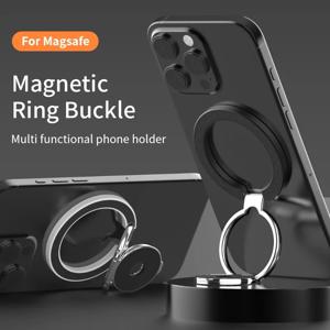 양면 MagSafe 전화 스탠드 자기 전화 링 홀더 킥 스탠드 자석 그립 iPhone 16 15 14 13 Android 체육관 자동차 홀더