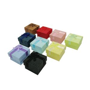 6 개/몫 4*4cm 사각형 반지 상자 종이 보석 상자 반지 귀걸이 저장 용기 보석 선물 케이스 활 보석 디스플레이 상자