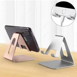 데스크탑 금속 휴대 전화 스탠드 모든 스마트 폰 iPhone 용 범용 게으른 태블릿 도크 Xiaomi iPad Samung Galaxy Tab Live Mount