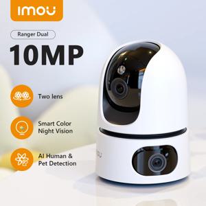 IMOU 레인저 듀얼 PTZ WiFi 카메라 듀얼 렌즈 홈 실내 CCTV 감시 카메라 자동 추적 보안 보호 베이비 모니터