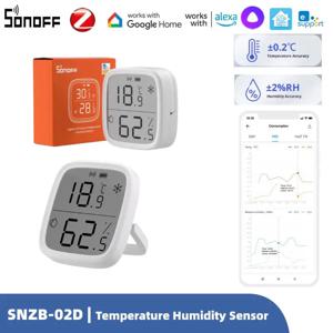 SONOFF SNZB-02D 지그비 스마트 온도 습도 센서 트랜스듀서, 실시간 모니터, Ewelink, 알렉사, 구글 홈 어시스턴트, 앨리스