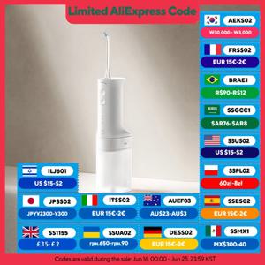 XIAOMI MIJIA 전기 구강 세정기 2 – 초음파, 3가지 모드, 200mL 탱크, 2분 자동 꺼짐, 90일 부드러운 사용, 물 치실 치과