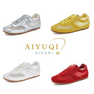 AIYUQI 여성 운동화 메쉬 2025 여성을위한 새로운 여름 독일 훈련 신발 대형 플랫 여성 신발
