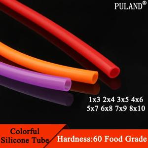 1/5M 실리콘 튜브 ID 1 2 3 4 5 6 7 8mm 유연한 고무 호스 두께 1mm 식품 등급 부드러운 우유 맥주 음료 파이프 물 커넥터