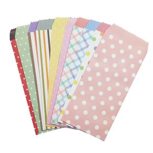 10 개/몫 도트 스트라이프 봉투 크리 에이 티브 DIY 종이 Scrapbooking 선물 쓰기 편지 편지지 연구 학생 용품 diy 195x85mm