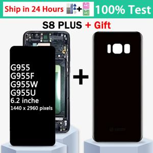 삼성 S8 Plus G955F Lcd 디스플레이 용 TFT 스크린 프레임이있는 삼성 S8 + G955 스크린 용 프레임이있는 디지털 터치 스크린