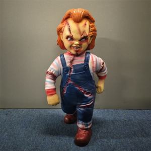 어린이 놀이 1:1 Chucky 인형 서 동상 공포 Chucky 그림 모델 장난감 Collectible Doll 할로윈 룸 장식 소품 어린이 선물