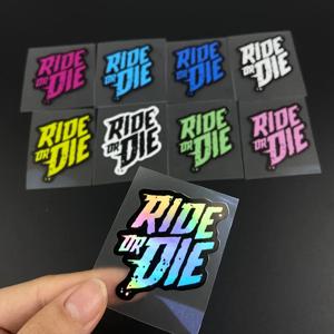 1PC RIDE OR DIE 자전거 프레임 스티커 자전거 탑 튜브 MTB 자전거 장식 오토바이 액세서리에 대 한 방수 비닐 데 칼