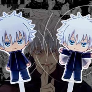 재고 있음 오리지널 Jujutsu Kaisen 시리즈 Itadori Yuji Gojo Satoru Fushiguro 메구미 인형 플라크 데스크 장식 장식품 선물