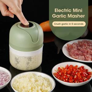 250ml 마늘 사수 분쇄기 전기 주방 음식 쵸퍼 USB 휴대용 고기 분쇄기 야채 쵸퍼 주방 가제트
