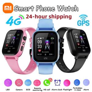 Xiaomi Kids Smartwatch 4G Wifi SOS GPS 위치 영상 통화 아날로그 카드 방수 시계 카메라 소년 소녀 업그레이드 새 시계