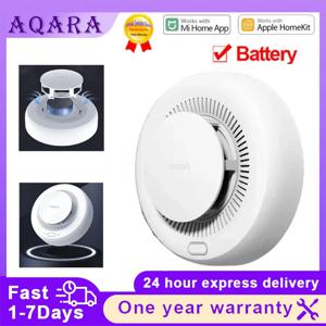 Aqara 연기 감지기 센서 Zigbee 스마트 화재 경보 모니터 사운드 경고 홈 보안 Xiaomi Mijia Mi home Homekit APP 사용