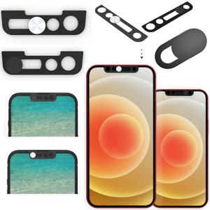 전면 웹캠 커버 iPhone13 Antispy 카메라 커버 렌즈 개인 정보 보호 스티커 Selfie 렌즈 보호 마스크 iPhone 13 12 11 X 시리즈