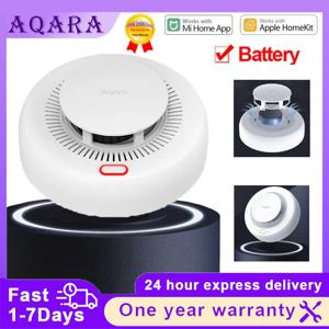 Aqara 연기 감지기 Zigbee 스마트 화재 경보 모니터 사운드 경고 홈 보안 APP Xiaomi Mi home Homekit APP 용 원격 제어