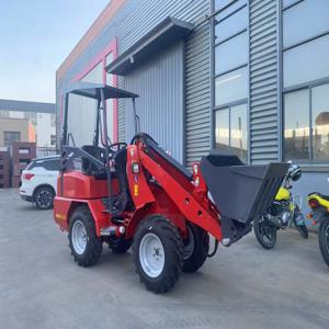 미니 로더 1000kg 무료 배송 프론트 로더 4×4 휠 백호 로더 모든 지형 Skidsteel 로더 소형 로더 4 휠