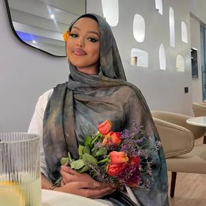 최신 인쇄 모달 코튼 Hijab 스카프 이슬람 프리미엄 Ombre 넥타이 염료 수채화 대리석 인쇄 목도리 Hijab 스카프