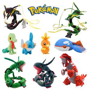 포켓몬 Peluche 메가 Rayquaza 플러시 장난감 Groudon Kyogre Mudkip Torchic Treecko 애니메이션 만화 인형 어린이 어린이 선물