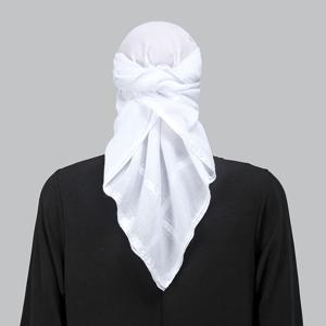 여성을위한 흰색 아랍 스퀘어 스카프 남성 이슬람 목도리 Headwrap 격자 무늬 스트라이프 인쇄 목 커버 야외 Windproof Sandproof 스카프
