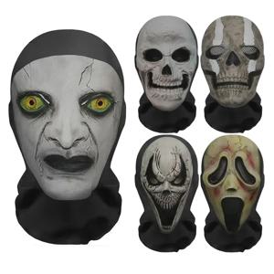 할로윈 유령 얼굴 3D 마스크 Balaclava 전체 얼굴 탄성 메쉬 통기성 들어 갔어 Headcovers 재미 있은 파티 코스프레 소품