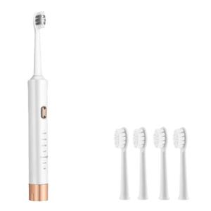 새로운 디자인 전동 음파 칫솔 부드러운 칫솔모 6가지 세척 모드 LED 디스플레이 IPX7 방수 USB 고속 충전 구강 관리 도구