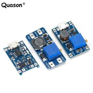 DC-DC 조정 가능한 부스트 모듈 2A 부스트 플레이트 스텝 업 모듈, 마이크로 USB 2V-24V ~ 5V 9V 12V 28V MT3608 모듈