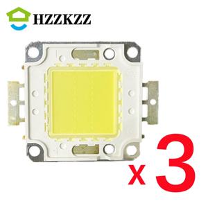 3/pcs 고휘도 LED 구슬 칩 100W 50W 30W 20W 10W LED COB 칩 흰색 따뜻한 흰색 DIY 홍수 빛 스포트라이트