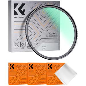 K&F Concept 37-86mm UV 필터 렌즈 광학(카메라 렌즈용 멀티 코팅 보호 기능 포함) 49mm 52mm 55mm 58mm 62mm 67mm 77mm 82mm