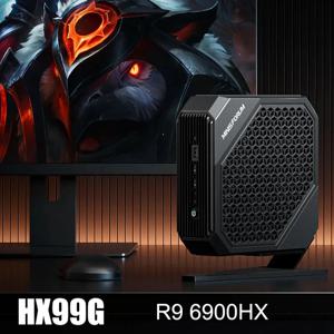 미니포럼 HX100G 전용 미니 PC RX 6600M 8G 윈도우11 AMD 라이젠 7 7840HS AMD 라데온 DDR5 2*HDMI USB4 데스크탑 게이밍 컴퓨터