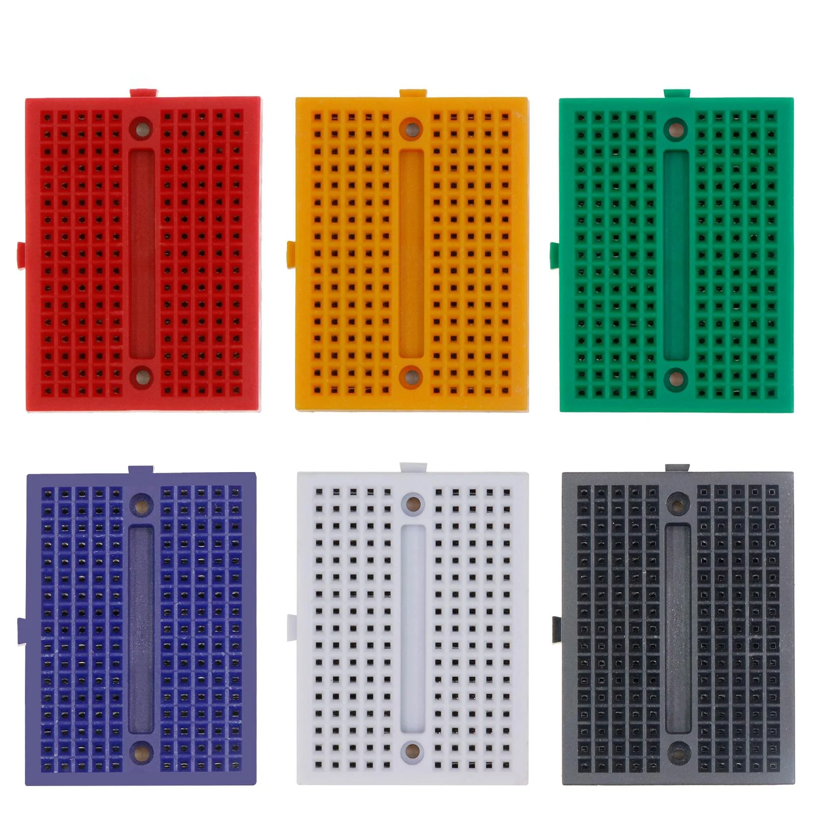 170개의 타이 포인트가 포함된 미니 브레드보드 키트 6개 - Arduino, Raspberry Pi 등을 위한 무납땜 SYB-170 프로토타입 PCB 빵 보드