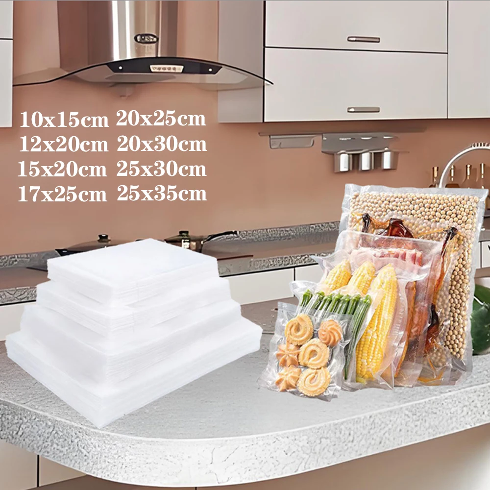 100 프리미엄 진공 실러 백, 씰링, 신선도, 압축, 주방 진공 백, 식품 진공 실러 식품 보관 백