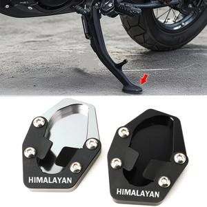 2025 새로운 오토바이 액세서리 CNC 킥 스탠드 Royal Enfield Himalayan 450 2024 2025 용 사이드 스탠드 확장 지원 패드 확대