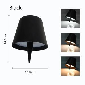 LED 와인 무선 테이블 램프 병 베이스 충전식 꽃병 라이트 터치 스위치 바 다이닝 램프