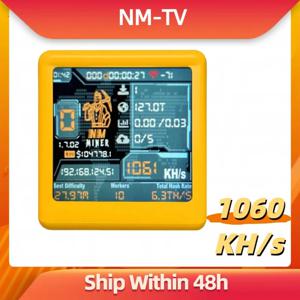 컴퓨터 괴짜를위한 BTC 솔로 복권 광부 스마트 TV Hashrate1060KH/s ESP32 선물 홈 자동 데스크탑 시계 낮은 전력 소비