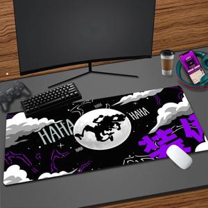 일본 애니메이션 마우스 패드 게임 Pc 액세서리 노트북 컴퓨터 속도 미니 Pc 게이머 키보드 데스크 매트 빅 90X40 XXL 마우스 패드 선물